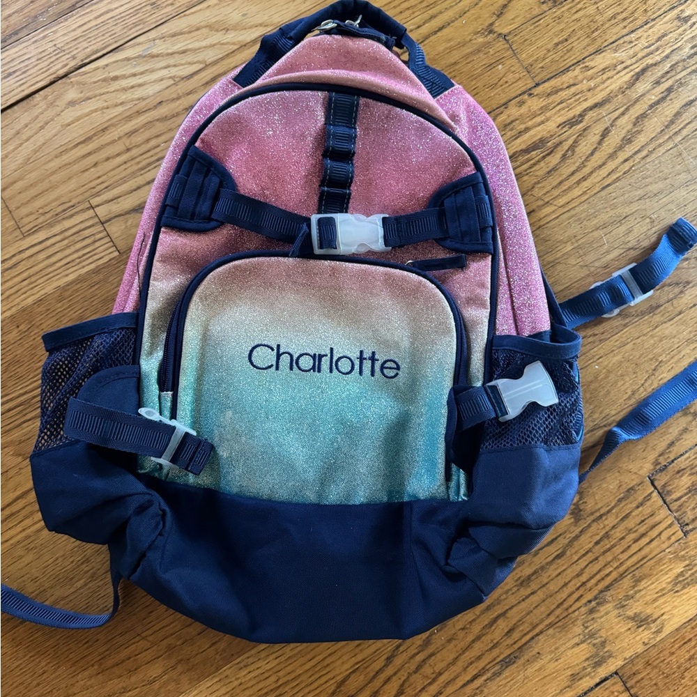 Pottery Barn Kids Gradient Backpack - Pink, Orange, Green